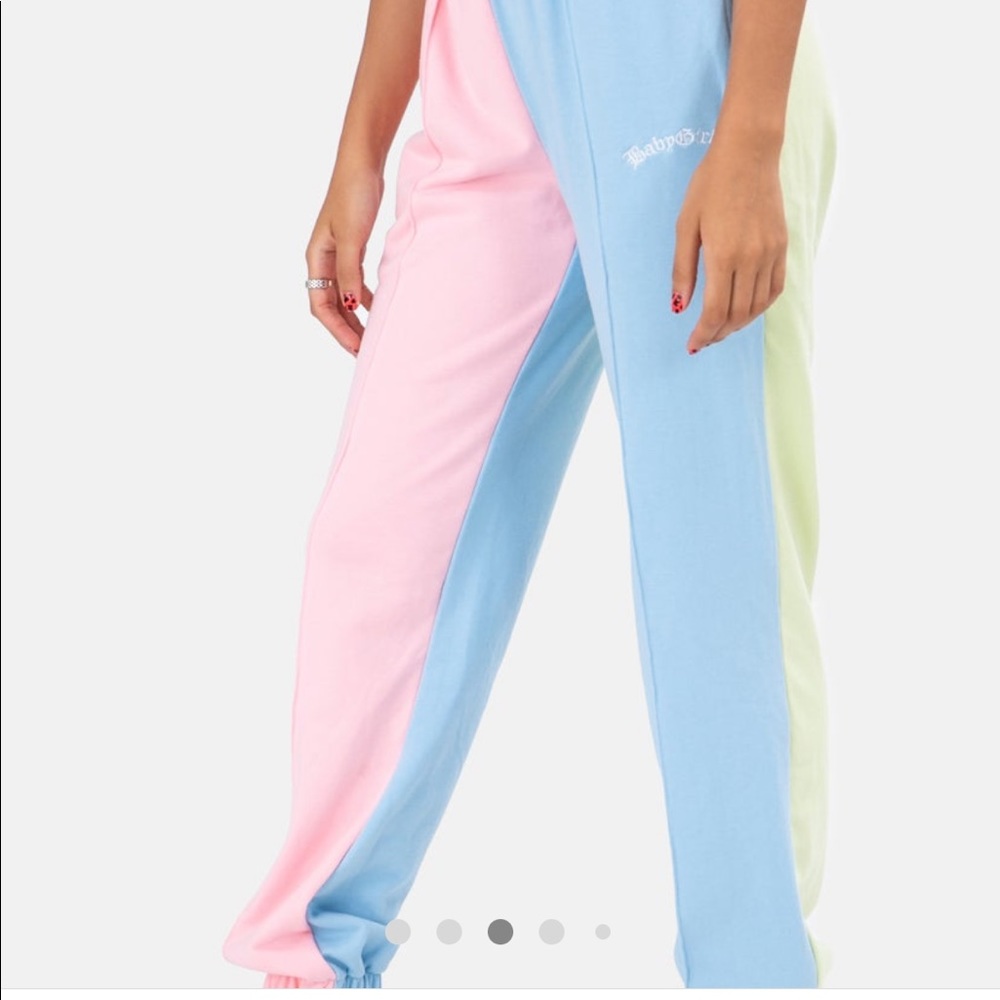 Adika Pastel Colorblock Track Pants